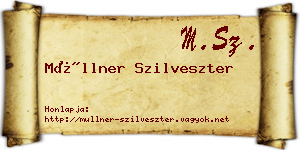 Müllner Szilveszter névjegykártya